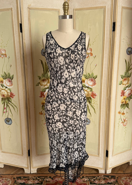 Sheer Floral Dress