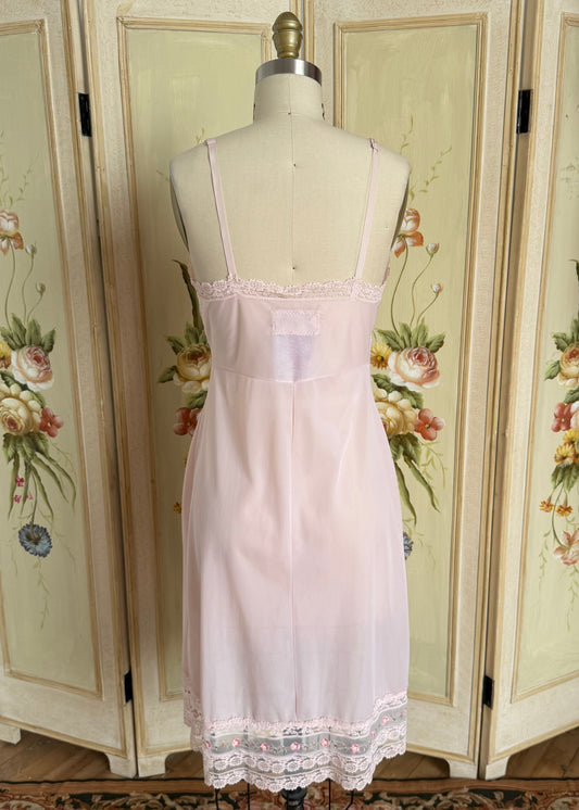 Pink Printed Slip Dress