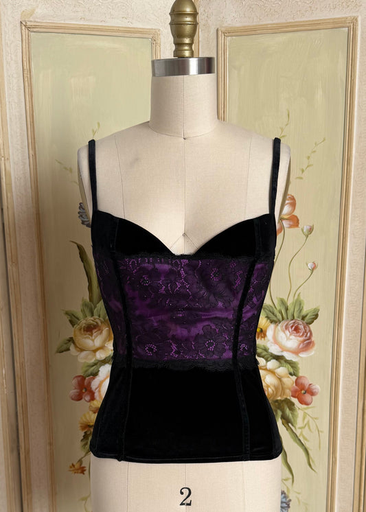 Victoria's Secret Velvet and Lace Bustier