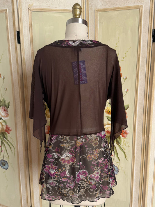 Floral Flowy Short Sleeve Top
