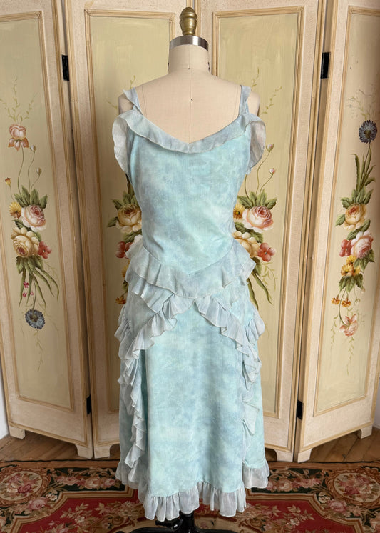 Light Blue Ruffle Dress