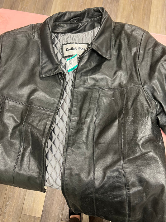 Black Leather Jacket, silver lining
