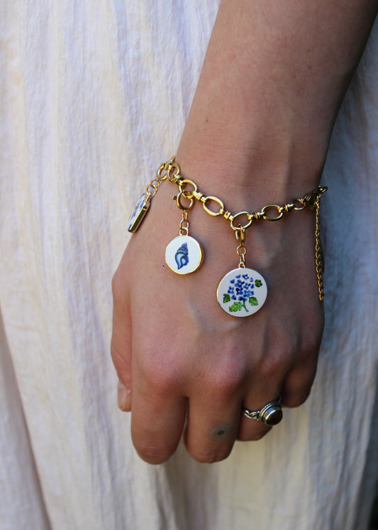 Blue Conch Charm