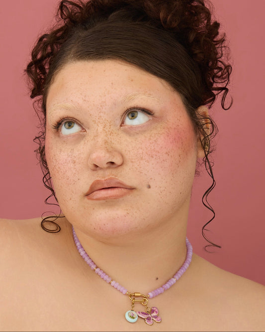 Purple Jade Necklace Base