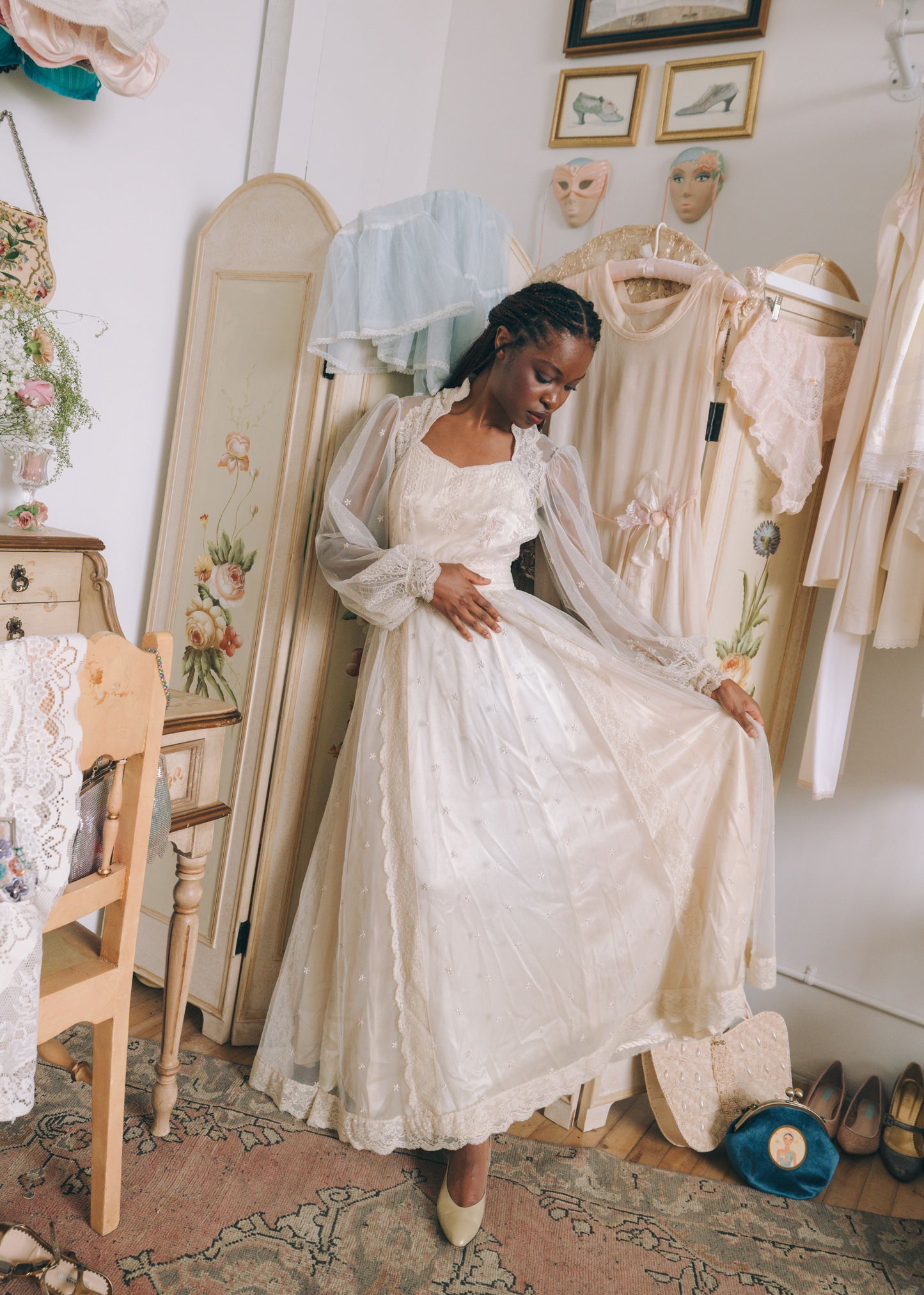 1970's Vintage Wedding Dress