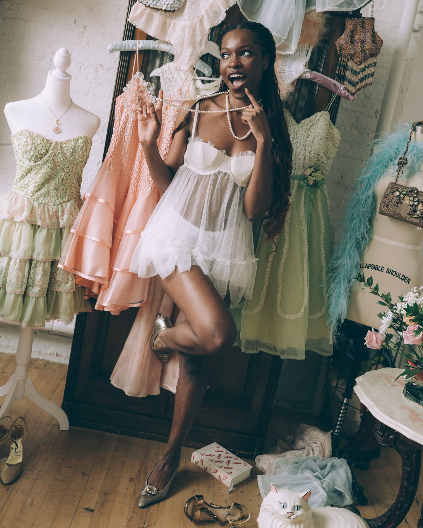 Victoria's Secret Gold Label Bridal Babydoll