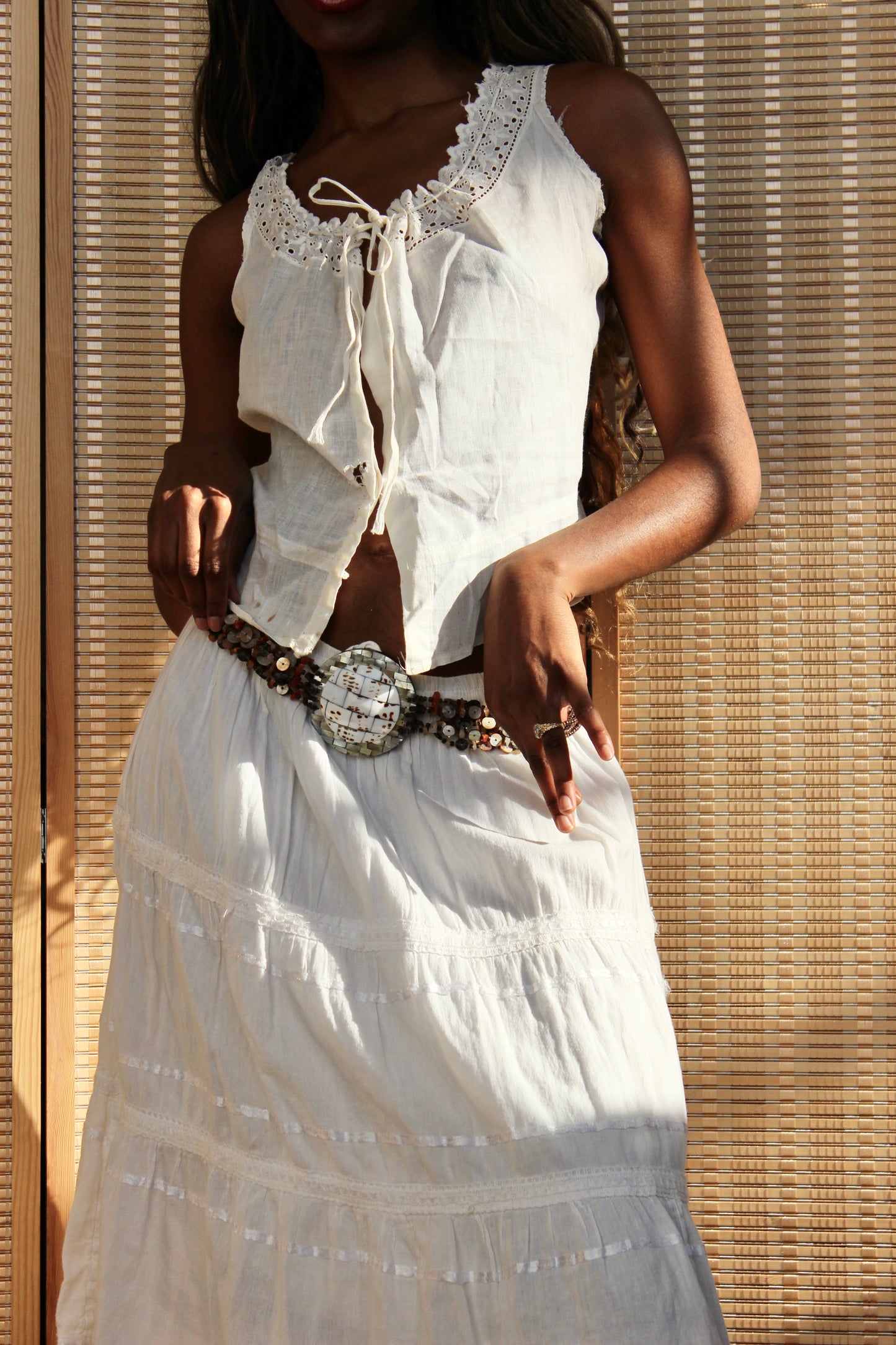 Antique Edwardian Corset Cover — Heavily Distressed (As Is)