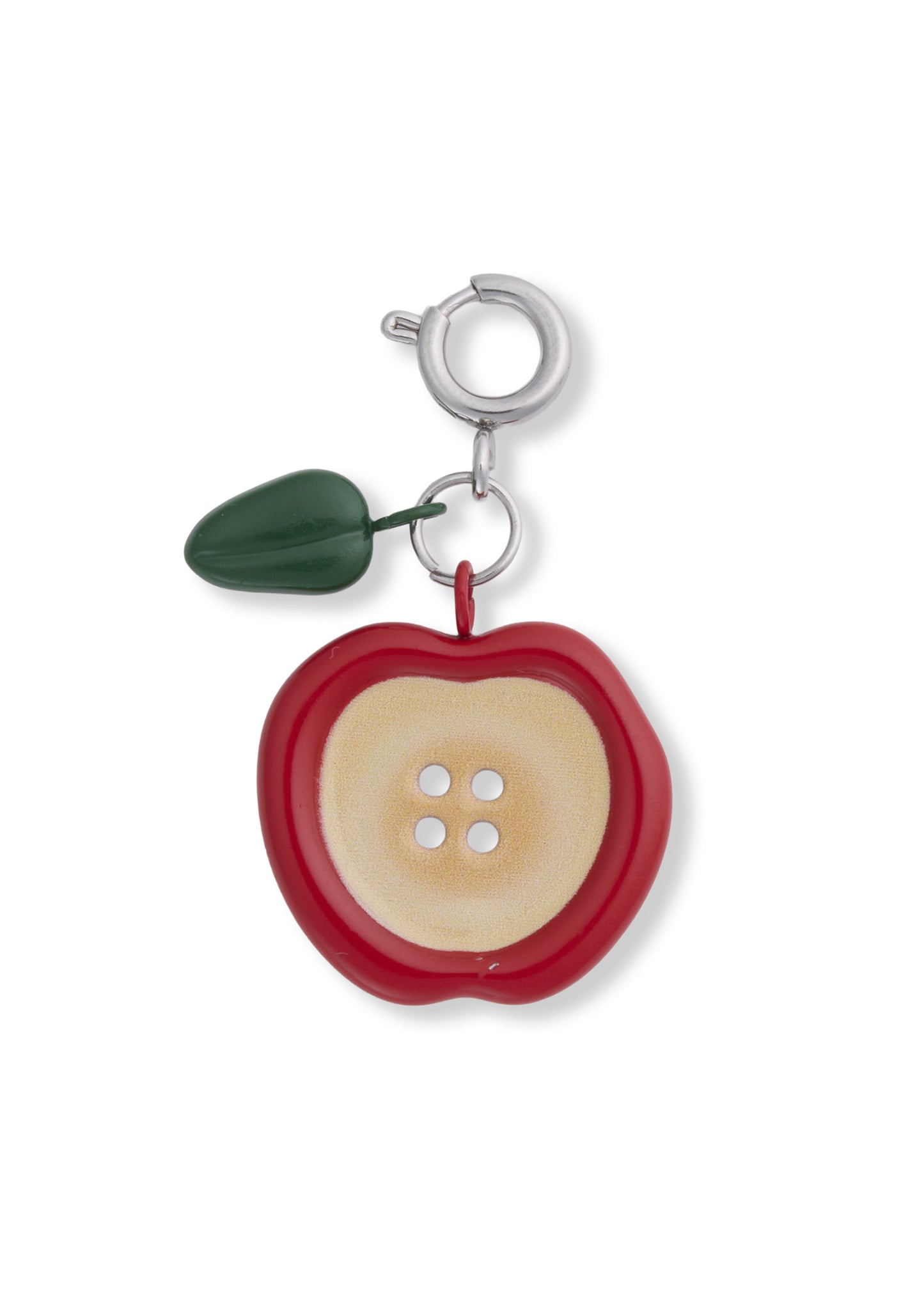 Apple Button Charm