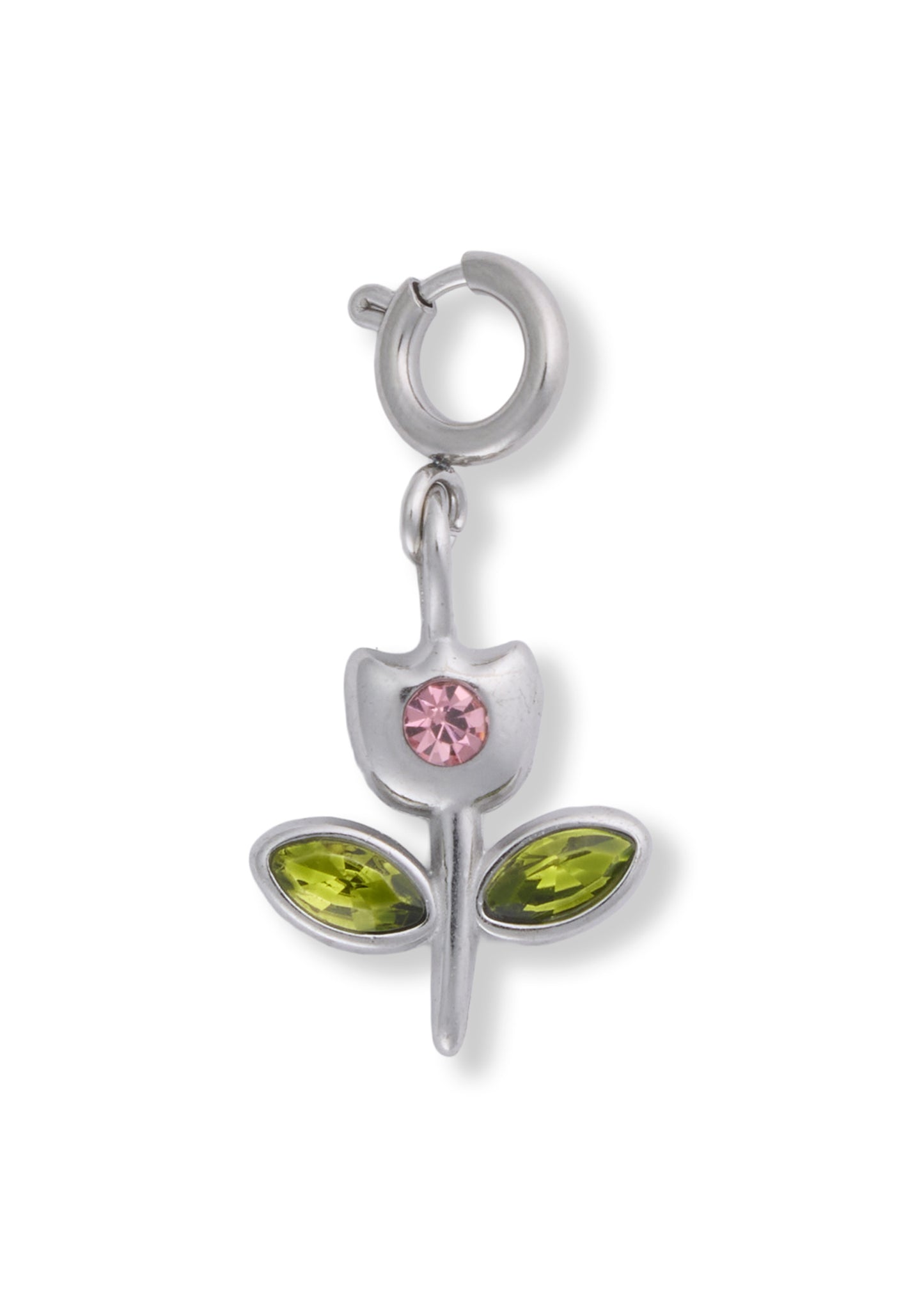 Silver Tulip Charm