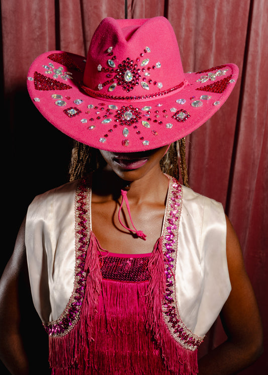 1940s Cowgirl Vest with Gold Trim