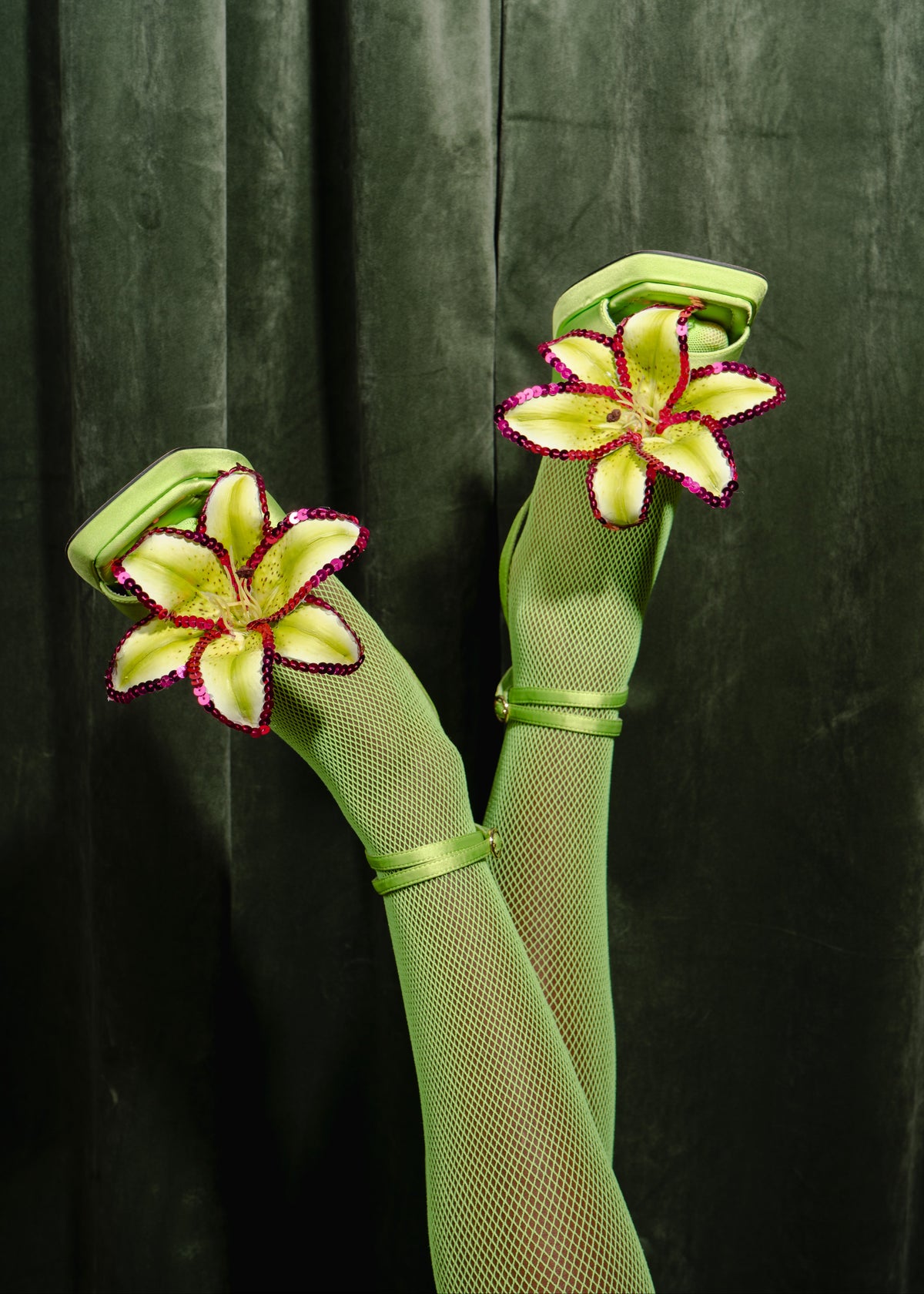 Neon Lily Shoe Clips