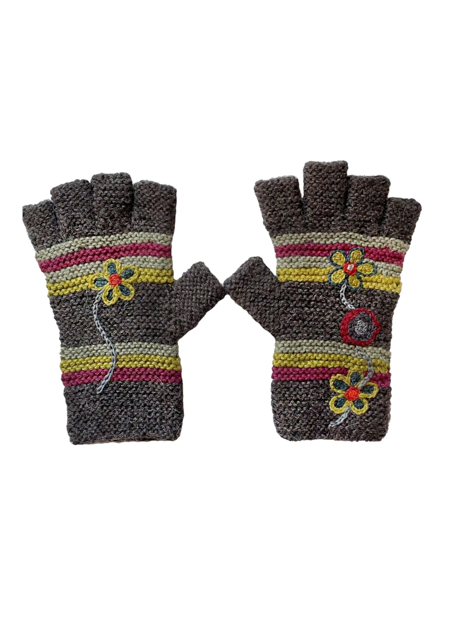 Fingerless Alpaca Gloves