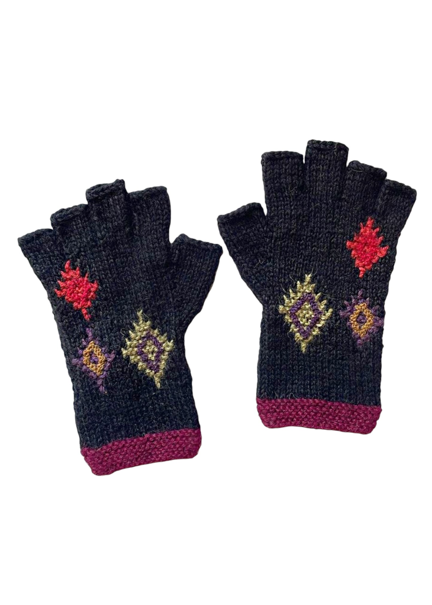 Fingerless Alpaca Gloves