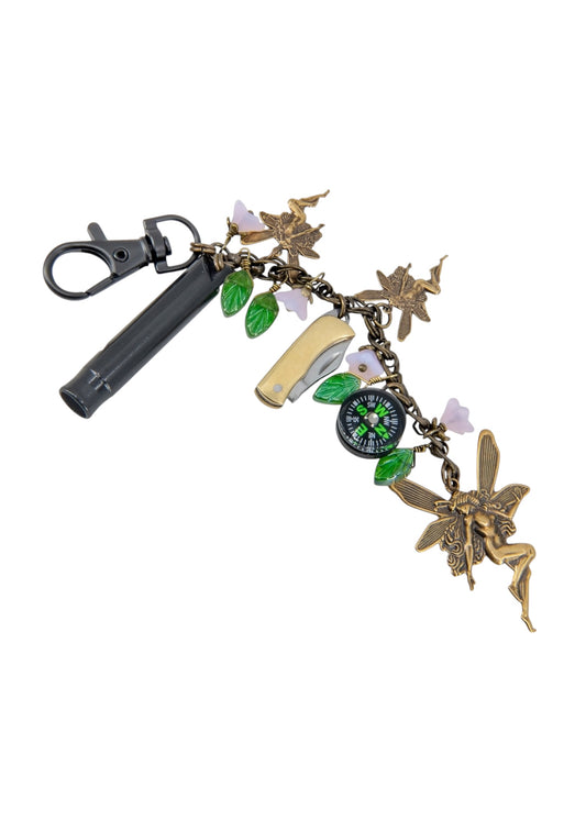 Fairies Bag Charm with Whistle and Knife