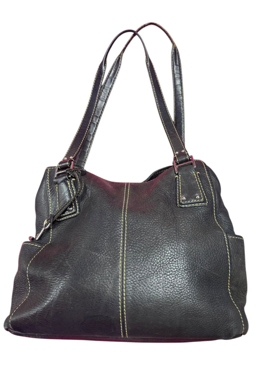 Black Leather Fossil Bag
