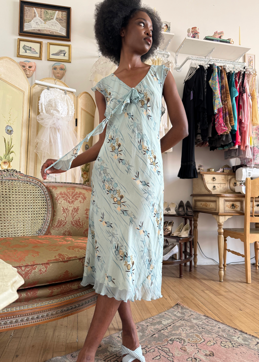 Jones Floral Blue Dress