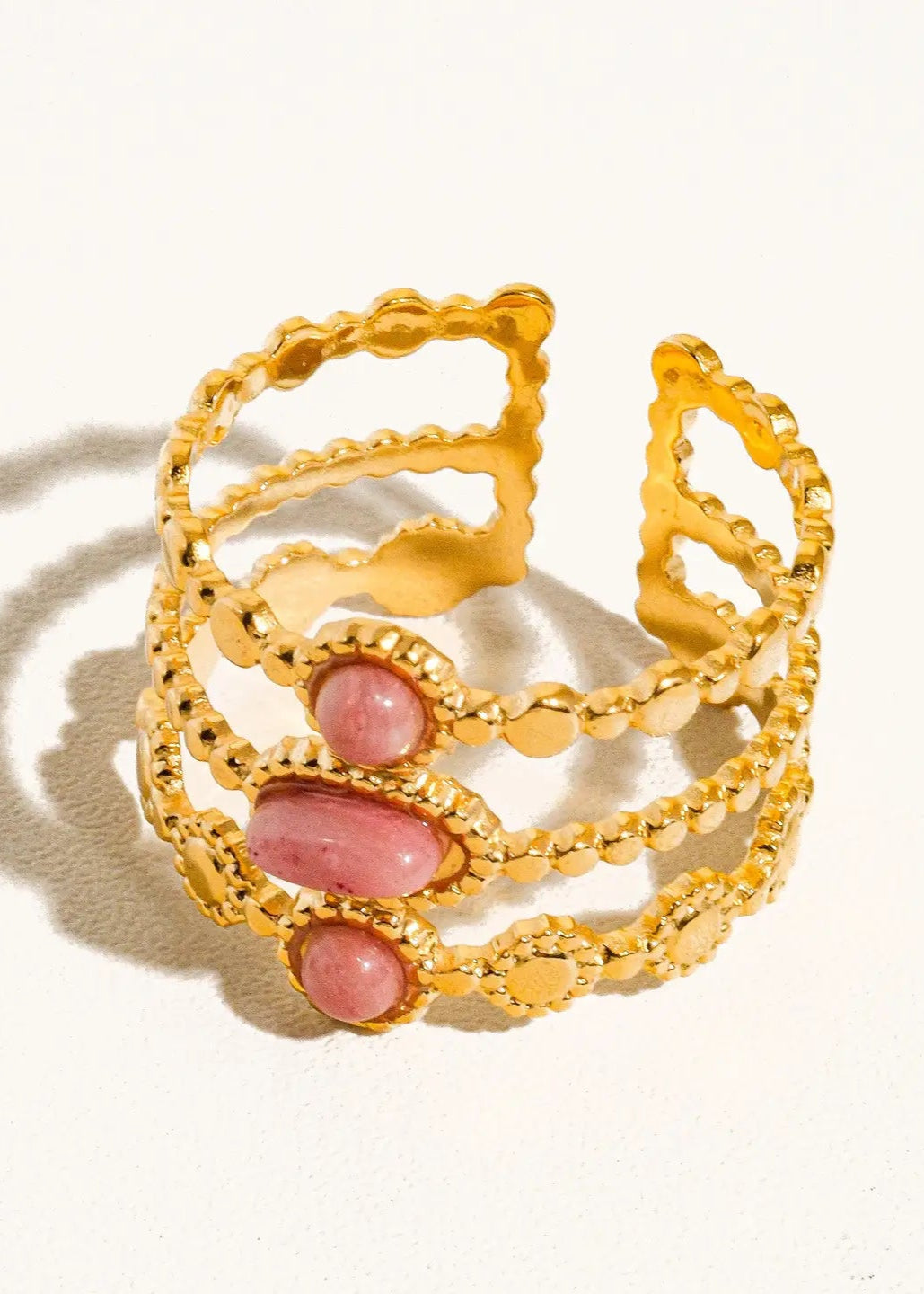 Adjustable Stone Ring