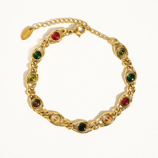 Alba Colored Cubic Zirconia Bracelet