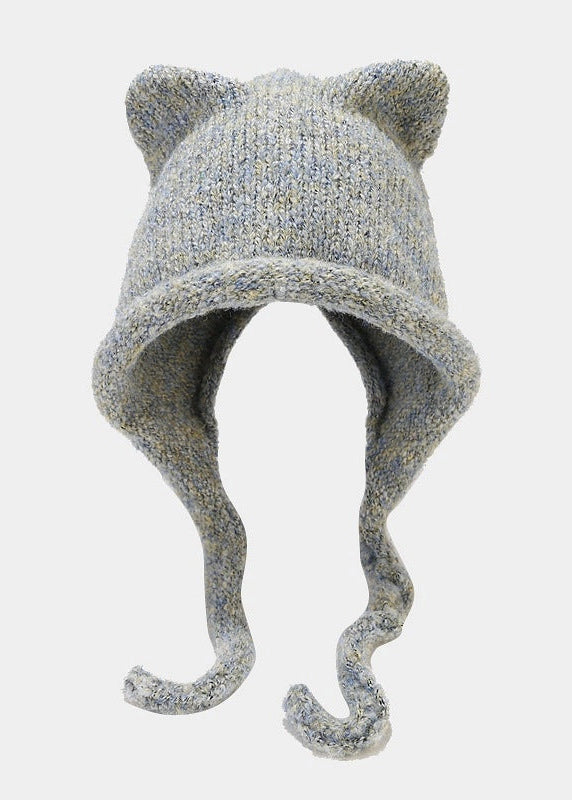 Cat Ear Thermal Knit Beanie