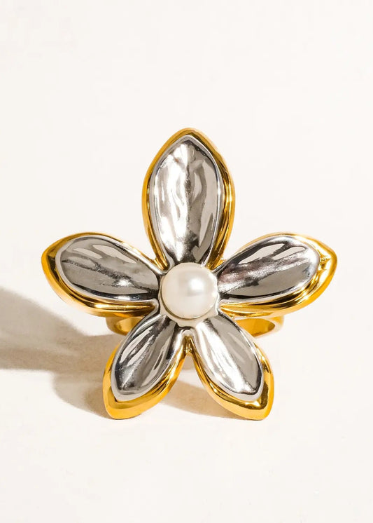 Pearl Flower Ring