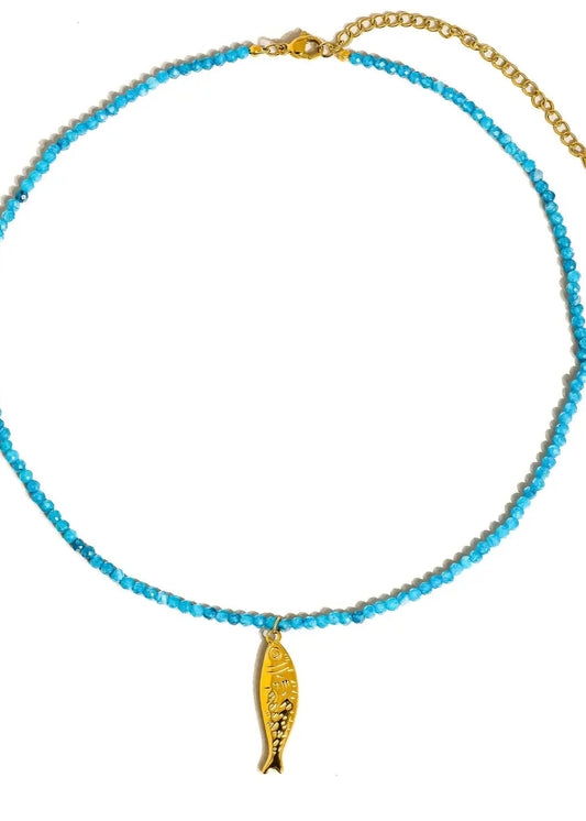 Sasha Fish Beaded Necklace