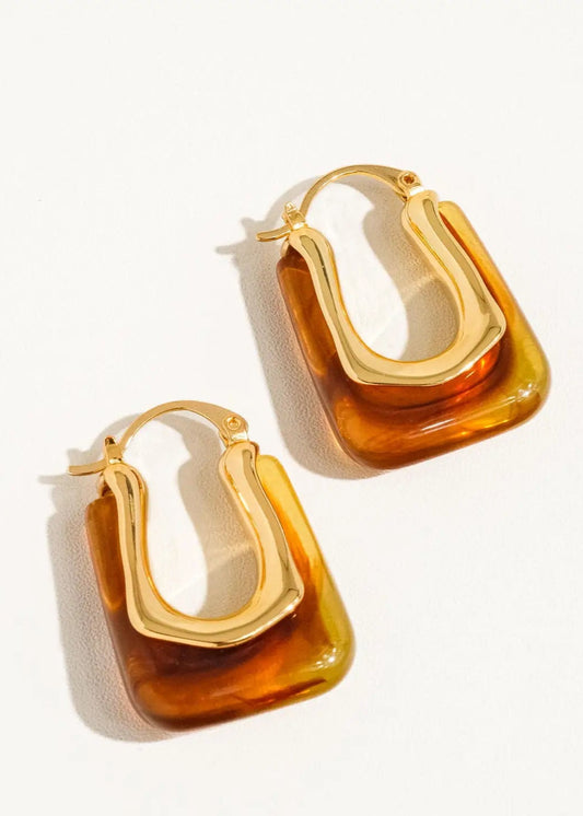Talia U-Shaped Boho Hoop Earring