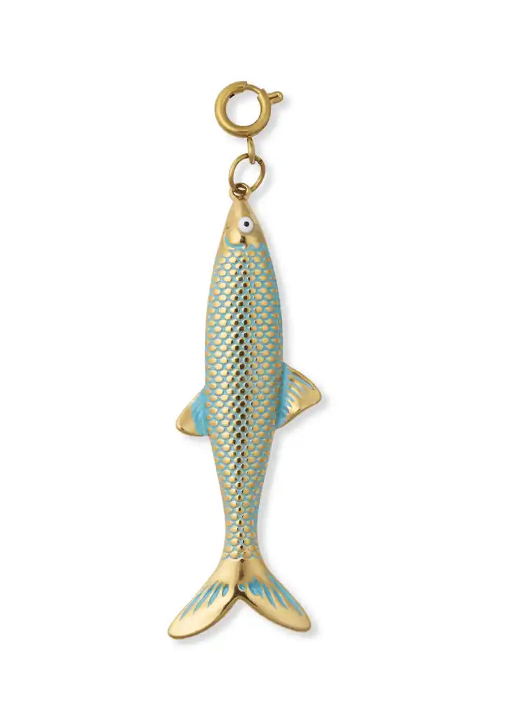 Turquoise Fish Charm