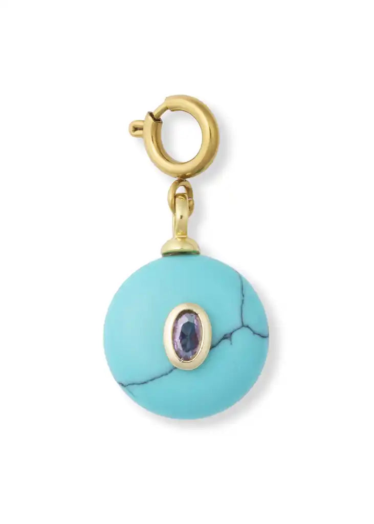 Turquoise Gem Charm