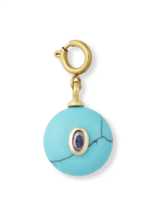 Turquoise Gem Charm